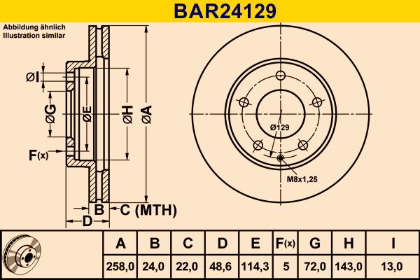 Barum BAR24129 - Discofreno autozon.pro