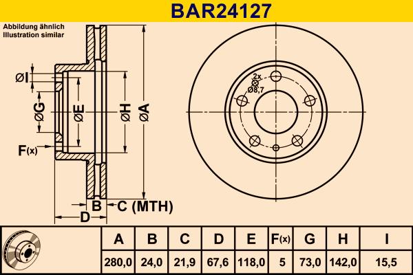 Barum BAR24127 - Discofreno autozon.pro