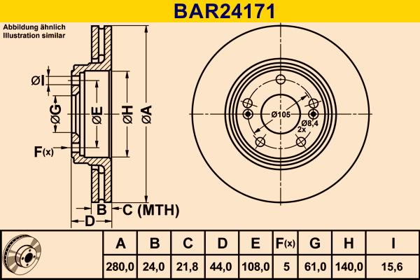 Barum BAR24171 - Discofreno autozon.pro