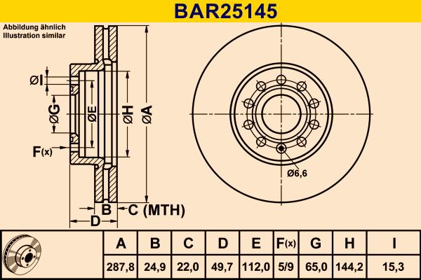 Barum BAR25145 - Discofreno autozon.pro