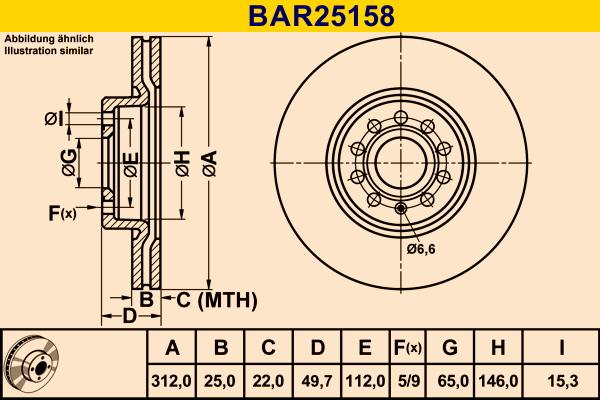 Barum BAR25158 - Discofreno autozon.pro