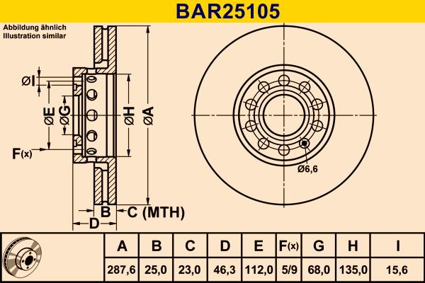 Barum BAR25105 - Discofreno autozon.pro