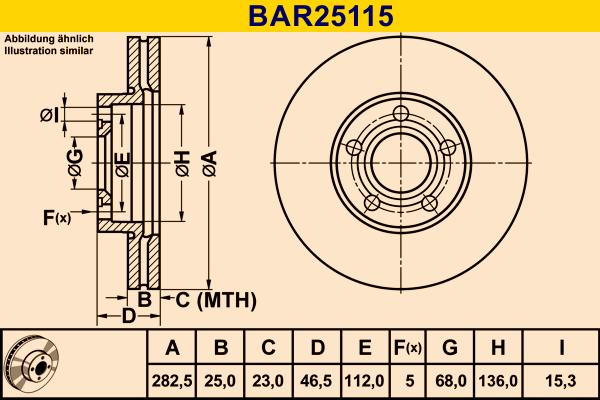 Barum BAR25115 - Discofreno autozon.pro