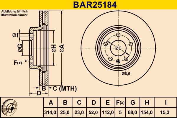 Barum BAR25184 - Discofreno autozon.pro