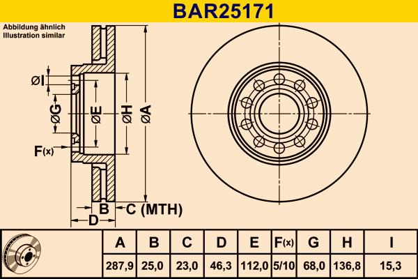 Barum BAR25171 - Discofreno autozon.pro