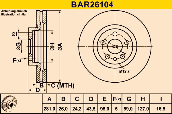 Barum BAR26104 - Discofreno autozon.pro