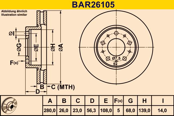 Barum BAR26105 - Discofreno autozon.pro