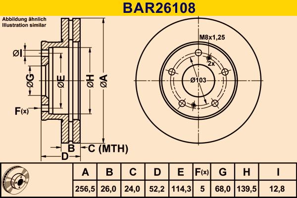 Barum BAR26108 - Discofreno autozon.pro