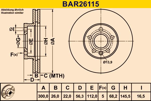 Barum BAR26115 - Discofreno autozon.pro