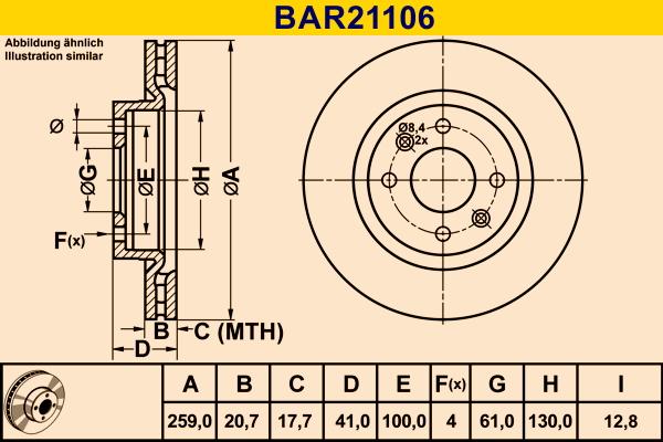 Barum BAR21106 - Discofreno autozon.pro