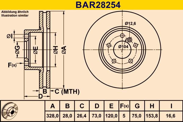 Barum BAR28254 - Discofreno autozon.pro