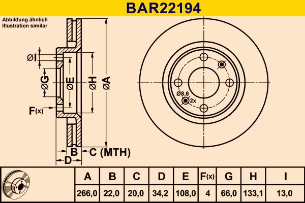 Barum BAR22194 - Discofreno autozon.pro