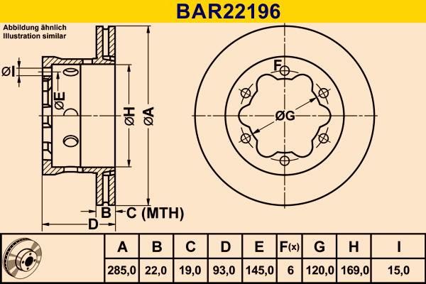 Barum BAR22196 - Discofreno autozon.pro