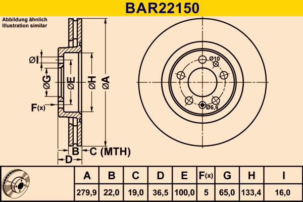 Barum BAR22150 - Discofreno autozon.pro