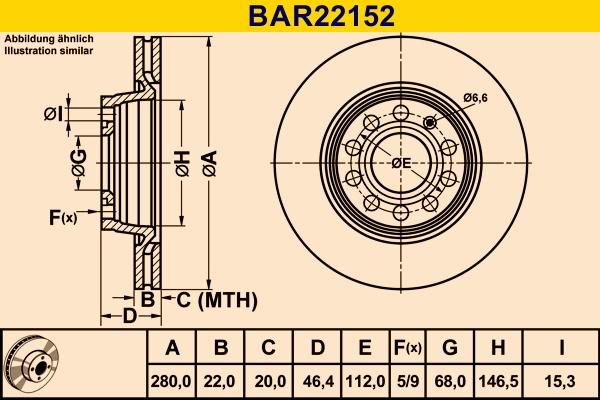 Barum BAR22152 - Discofreno autozon.pro