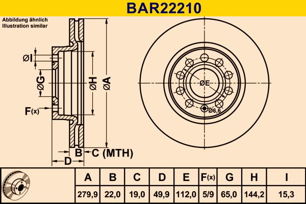 Barum BAR22210 - Discofreno autozon.pro