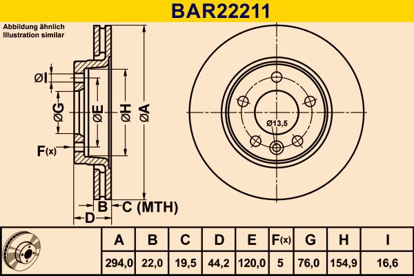 Barum BAR22211 - Discofreno autozon.pro