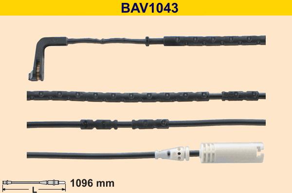 Barum BAV1043 - Contatto segnalazione, Usura past. freno / mat. d'attrito autozon.pro