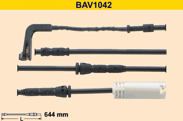 Barum BAV1042 - Contatto segnalazione, Usura past. freno / mat. d'attrito autozon.pro