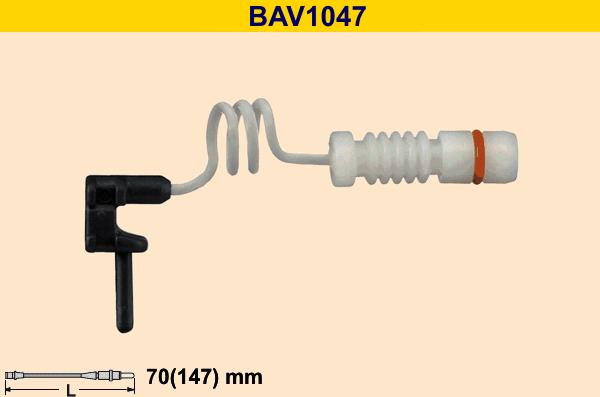 Barum BAV1047 - Contatto segnalazione, Usura past. freno / mat. d'attrito autozon.pro