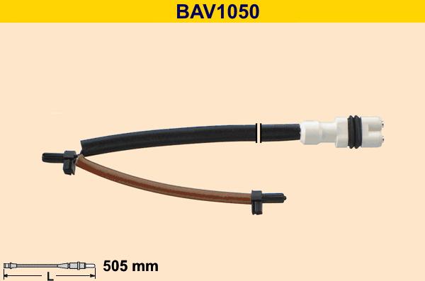 Barum BAV1050 - Contatto segnalazione, Usura past. freno / mat. d'attrito autozon.pro