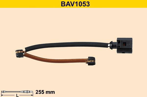 Barum BAV1053 - Contatto segnalazione, Usura past. freno / mat. d'attrito autozon.pro