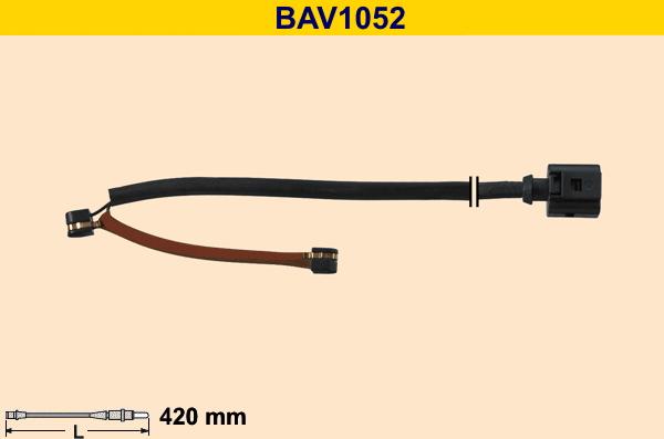 Barum BAV1052 - Contatto segnalazione, Usura past. freno / mat. d'attrito autozon.pro