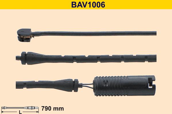 Barum BAV1006 - Contatto segnalazione, Usura past. freno / mat. d'attrito autozon.pro