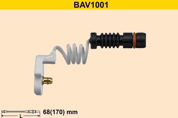 Barum BAV1001 - Contatto segnalazione, Usura past. freno / mat. d'attrito autozon.pro