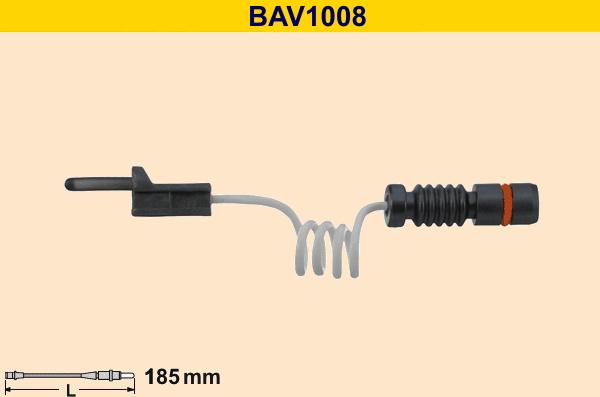 Barum BAV1008 - Contatto segnalazione, Usura past. freno / mat. d'attrito autozon.pro