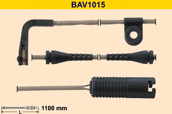 Barum BAV1015 - Contatto segnalazione, Usura past. freno / mat. d'attrito autozon.pro