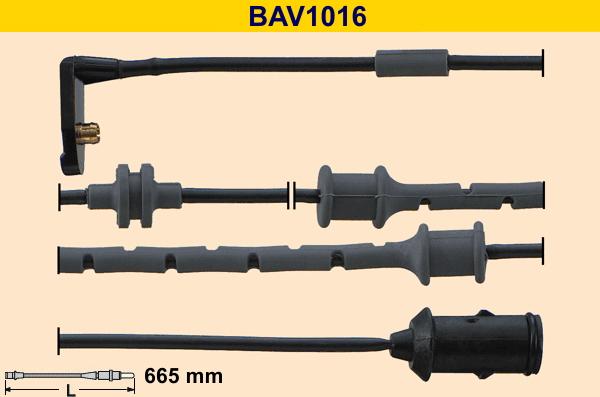 Barum BAV1016 - Contatto segnalazione, Usura past. freno / mat. d'attrito autozon.pro