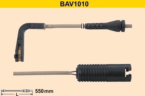 Barum BAV1010 - Contatto segnalazione, Usura past. freno / mat. d'attrito autozon.pro