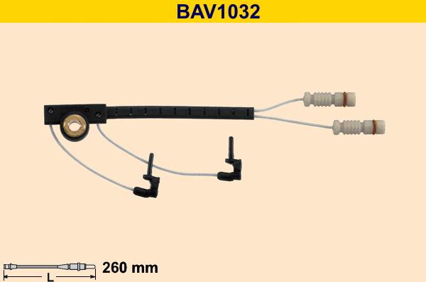 Barum BAV1032 - Contatto segnalazione, Usura past. freno / mat. d'attrito autozon.pro