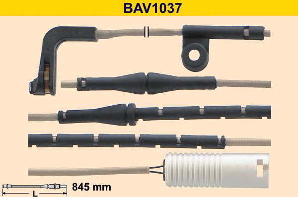 Barum BAV1037 - Contatto segnalazione, Usura past. freno / mat. d'attrito autozon.pro