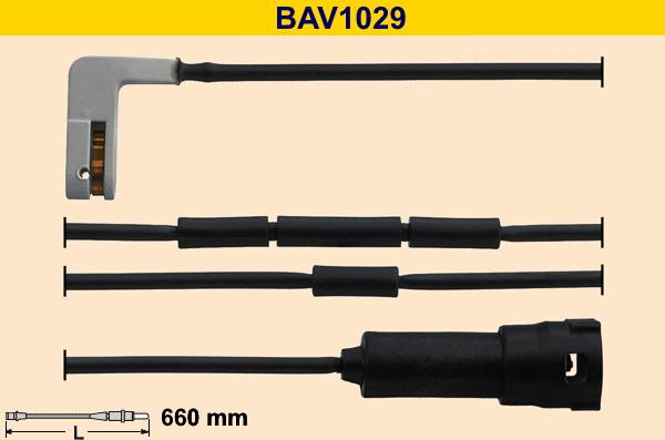 Barum BAV1029 - Contatto segnalazione, Usura past. freno / mat. d'attrito autozon.pro