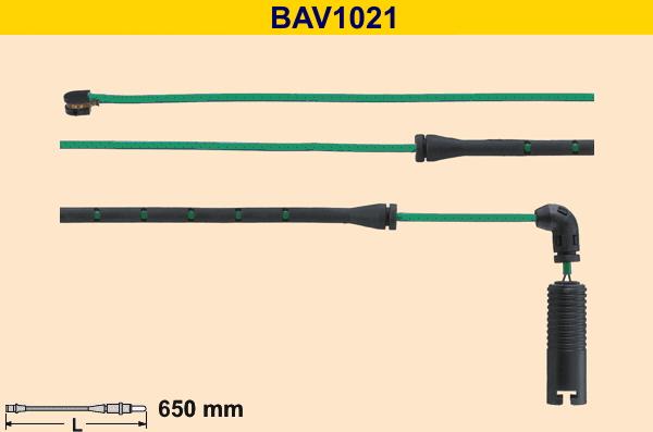 Barum BAV1021 - Contatto segnalazione, Usura past. freno / mat. d'attrito autozon.pro