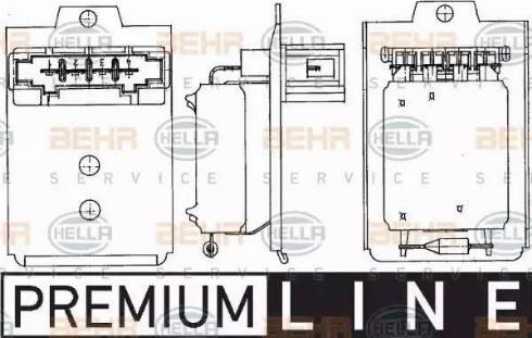 BEHR HELLA Service 9ML 351 303-261 - Resistenza, Ventilatore abitacolo autozon.pro