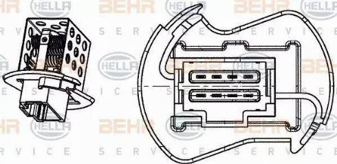 BEHR HELLA Service 9ML 351 332-251 - Resistenza, Ventilatore abitacolo autozon.pro