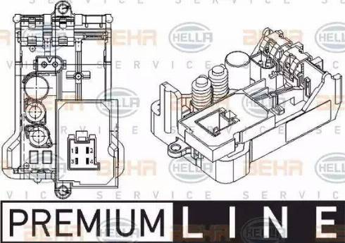 BEHR HELLA Service 5HL 351 029-061 - Regolatore, Ventitlatore abitacolo autozon.pro