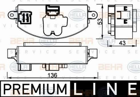 BEHR HELLA Service 5HL 351 332-471 - Regolatore, Ventitlatore abitacolo autozon.pro