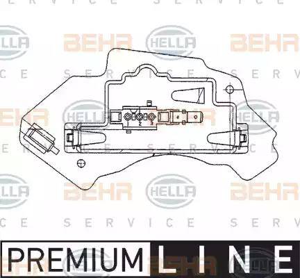 BEHR HELLA Service 5HL 351 321-131 - Regolatore, Ventitlatore abitacolo autozon.pro