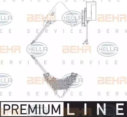 BEHR HELLA Service 5HL 351 321-221 - Regolatore, Ventitlatore abitacolo autozon.pro