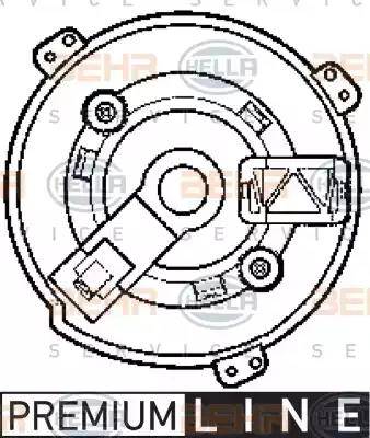 BEHR HELLA Service 8EW 009 159-531 - Ventilatore abitacolo autozon.pro