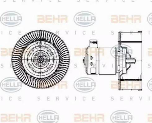 BEHR HELLA Service 8EW 009 158-041 - Ventilatore abitacolo autozon.pro