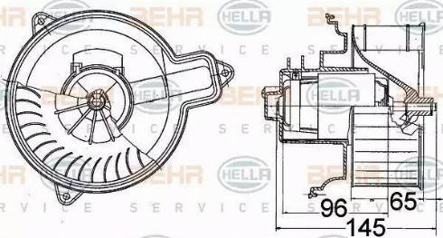 BEHR HELLA Service 8EW 009 158-101 - Ventilatore abitacolo autozon.pro