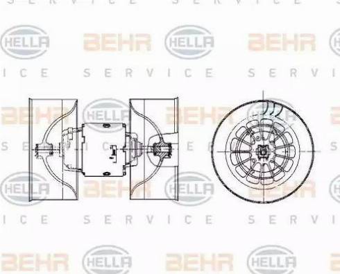 BEHR HELLA Service 8EW 009 100-531 - Ventilatore abitacolo autozon.pro