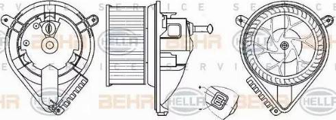 BEHR HELLA Service 8EW 351 304-021 - Ventilatore abitacolo autozon.pro