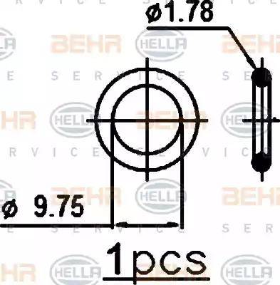 BEHR HELLA Service 8FC 351 301-751 - Condensatore, Climatizzatore autozon.pro