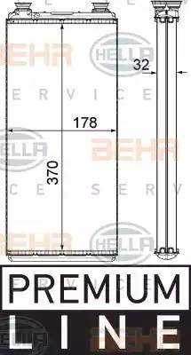 BEHR HELLA Service 8FH 351 000-381 - Scambiatore calore, Riscaldamento abitacolo autozon.pro